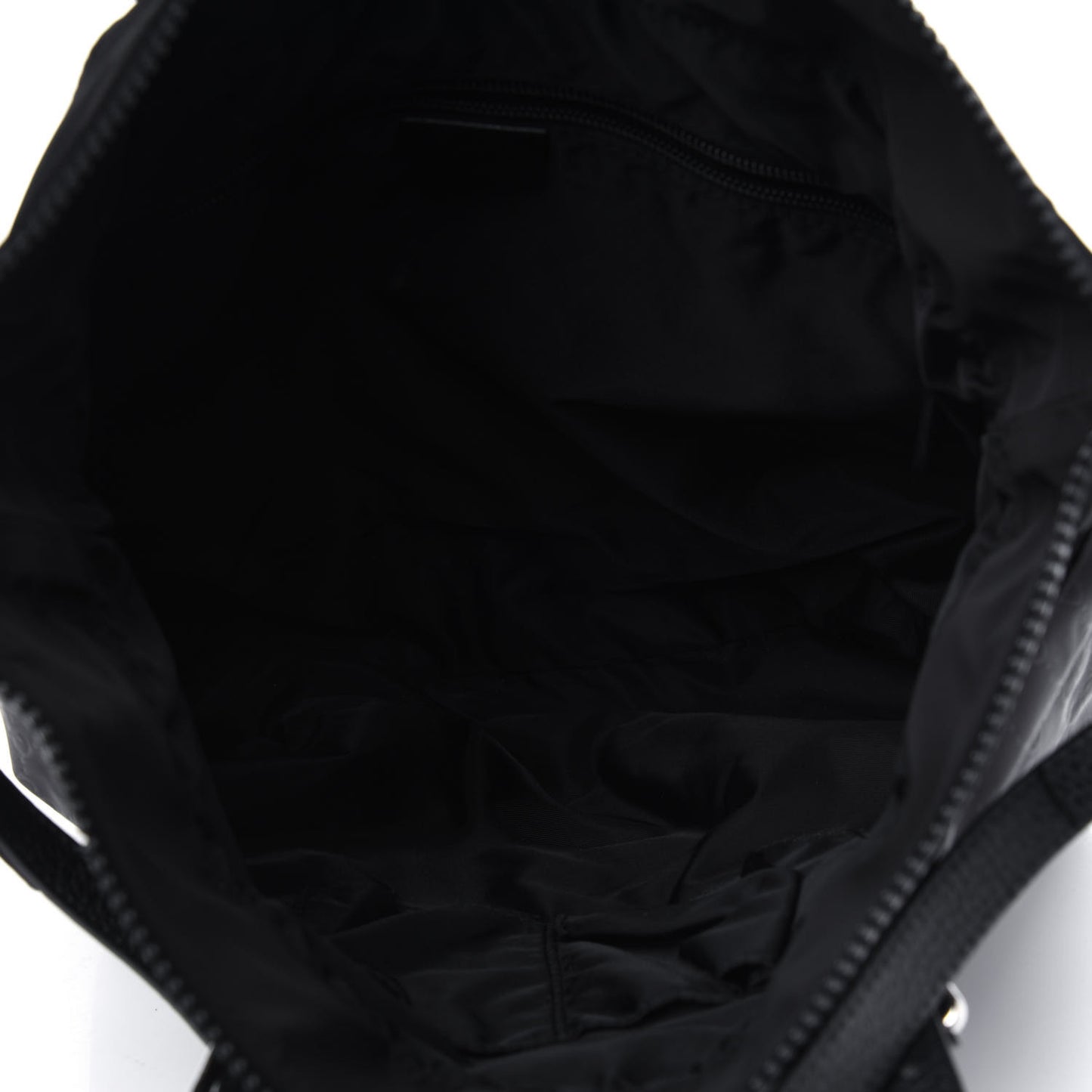 Nylon Monogram Medium Vertical Tote Black