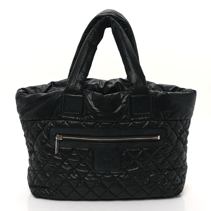 Chanel Nylon Quilted Large Coco Cocoon Tote Black 1 of 14