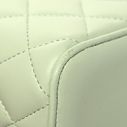 Chanel Lambskin Quilted Pearl Crush Mini Vanity Case With Chain Light Green 11 of 16