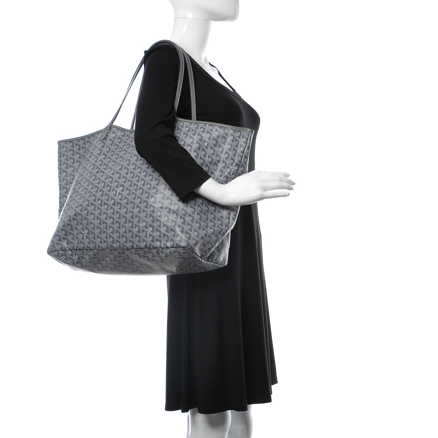 Goyard Goyardine Saint Louis GM Grey 2 of 16