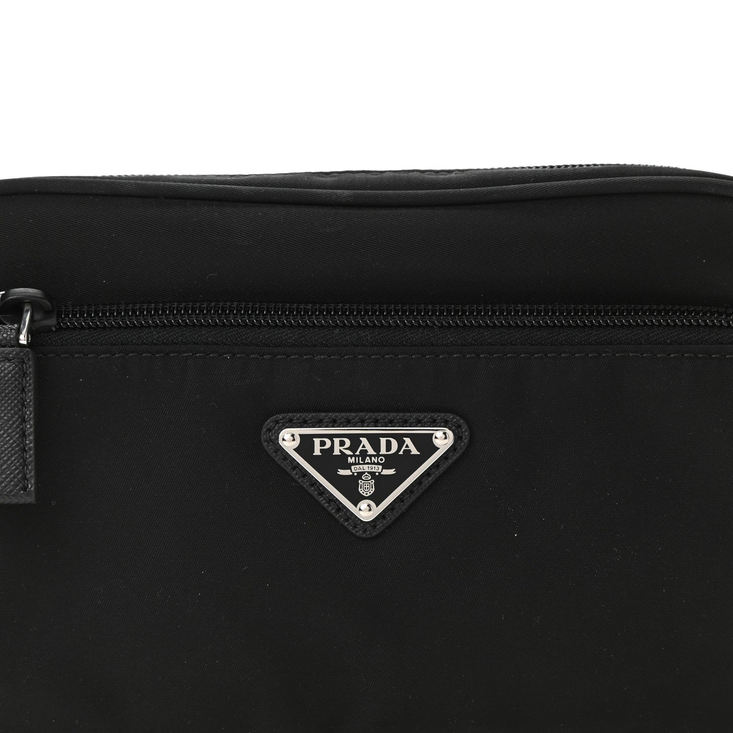 Tessuto Nylon Saffiano Belt Bag Black