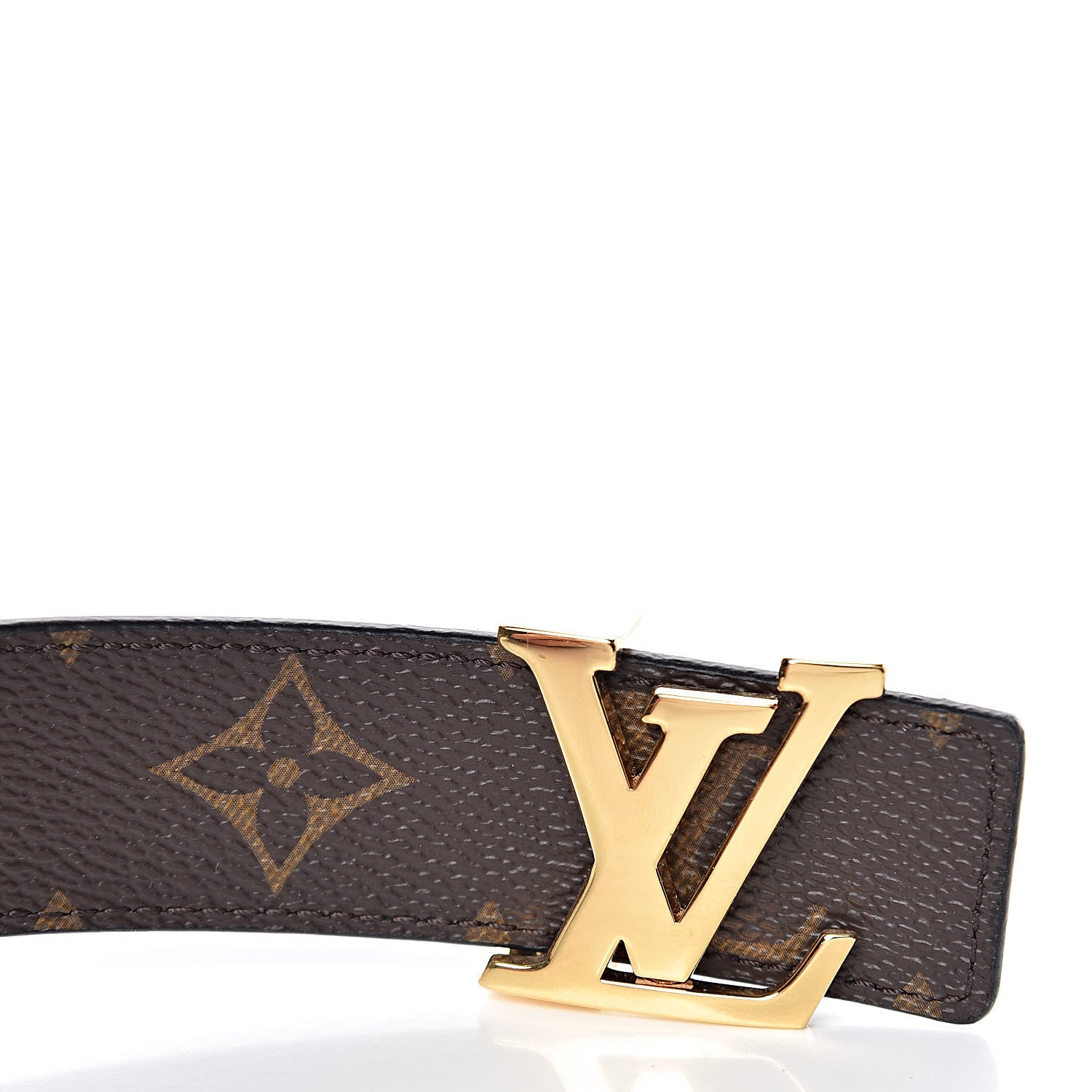 Louis Vuitton Calfskin Monogram 30mm LV Initiales Reversible Belt 90 36 Black 7 of 8
