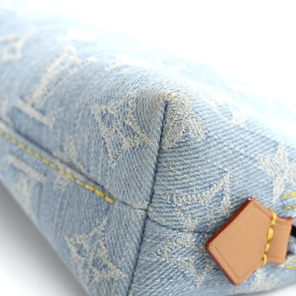 Louis Vuitton Denim Monogram Pochette Cosmetique PM Sky Blue 8 of 8