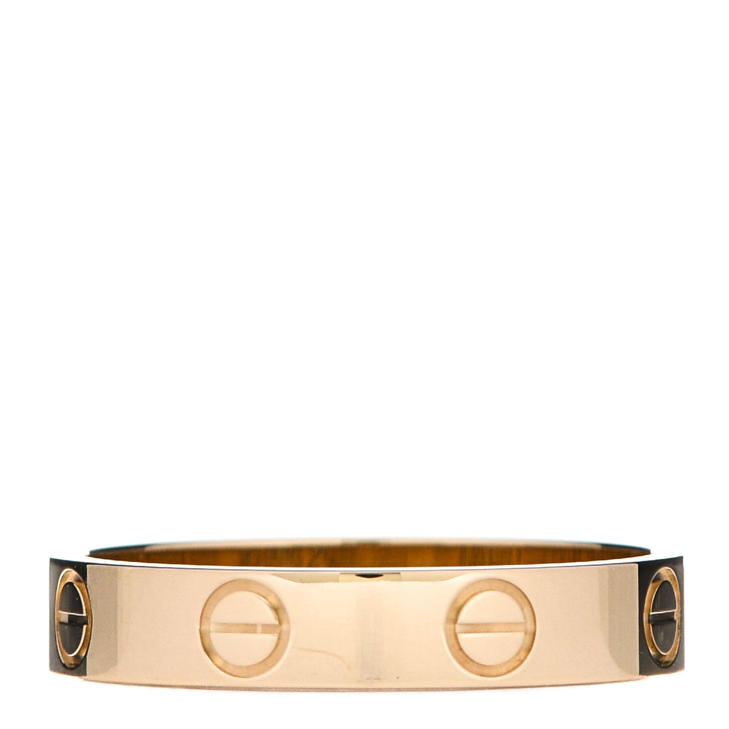 18K Yellow Gold 3.5mm LOVE Wedding Band Ring 54 6.75