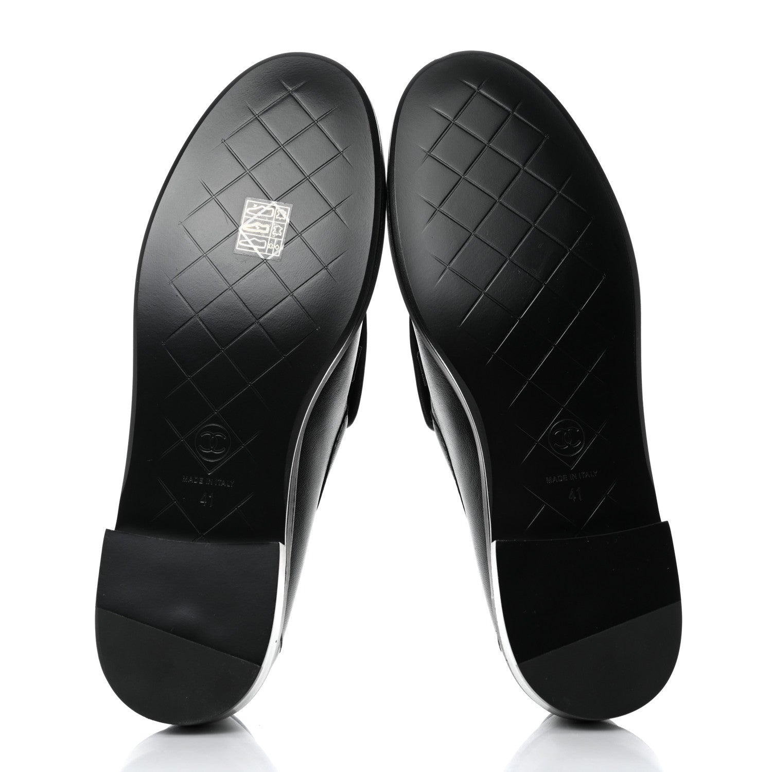 Chanel Lambskin Quilted CC Turnlock Loafers 41 Black 5 of 9