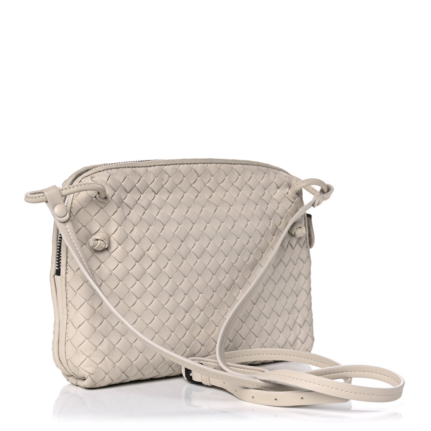 Bottega Veneta Nappa Intrecciato Pillow Crossbody Messenger White 2 of 8