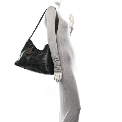 Louis Vuitton Lambskin CarryAll Vibe MM Black 2 of 11