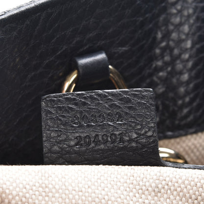 Gucci Pebbled Calfskin Medium Soho Chain Shoulder Bag Black 7 of 7