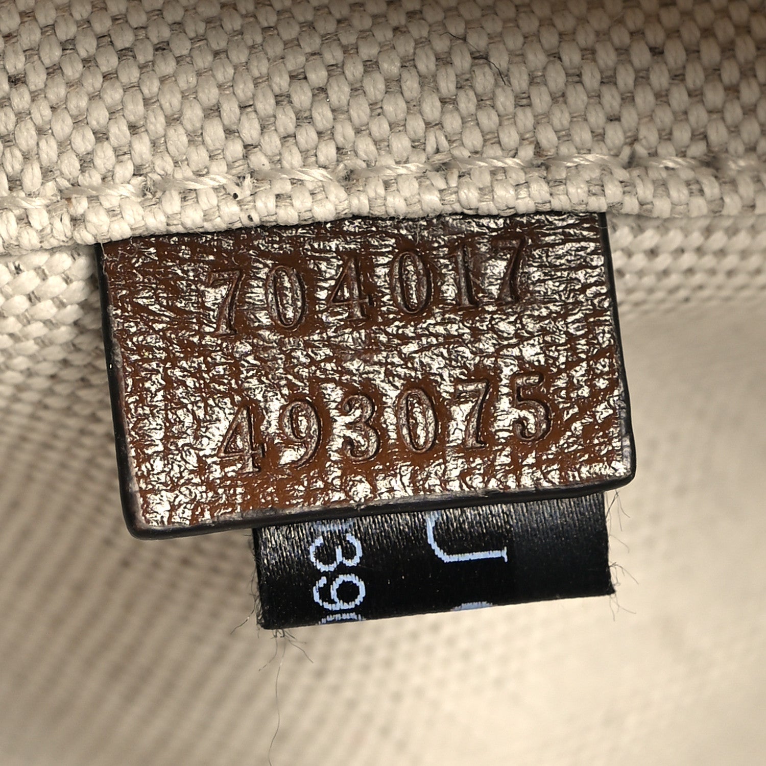 Gucci GG Supreme Monogram Textured Calfskin Retro Interlocking G Backpack Brown Beige 7 of 12