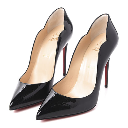 Christian Louboutin Patent Hot Chick 100 Pumps 39 Black 3 of 8