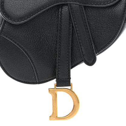 Christian Dior Goatskin Micro Saddle Bag Black 8 of 10
