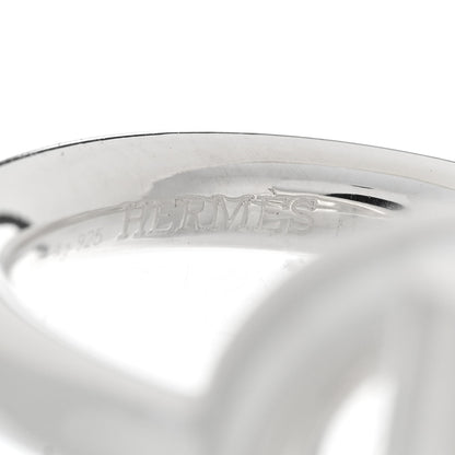 Hermes Sterling Silver GM Echappee Ring 50 5.25 4 of 7