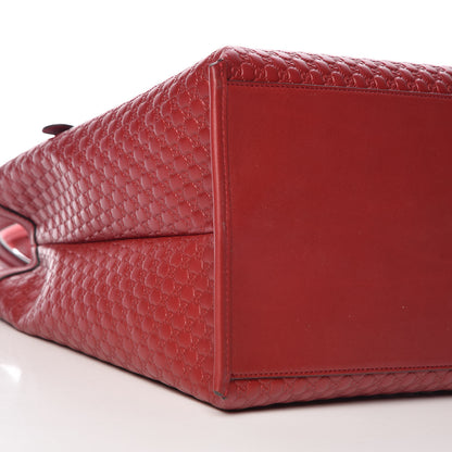 Gucci Soft Microguccissima Large Tote Red 9 of 10