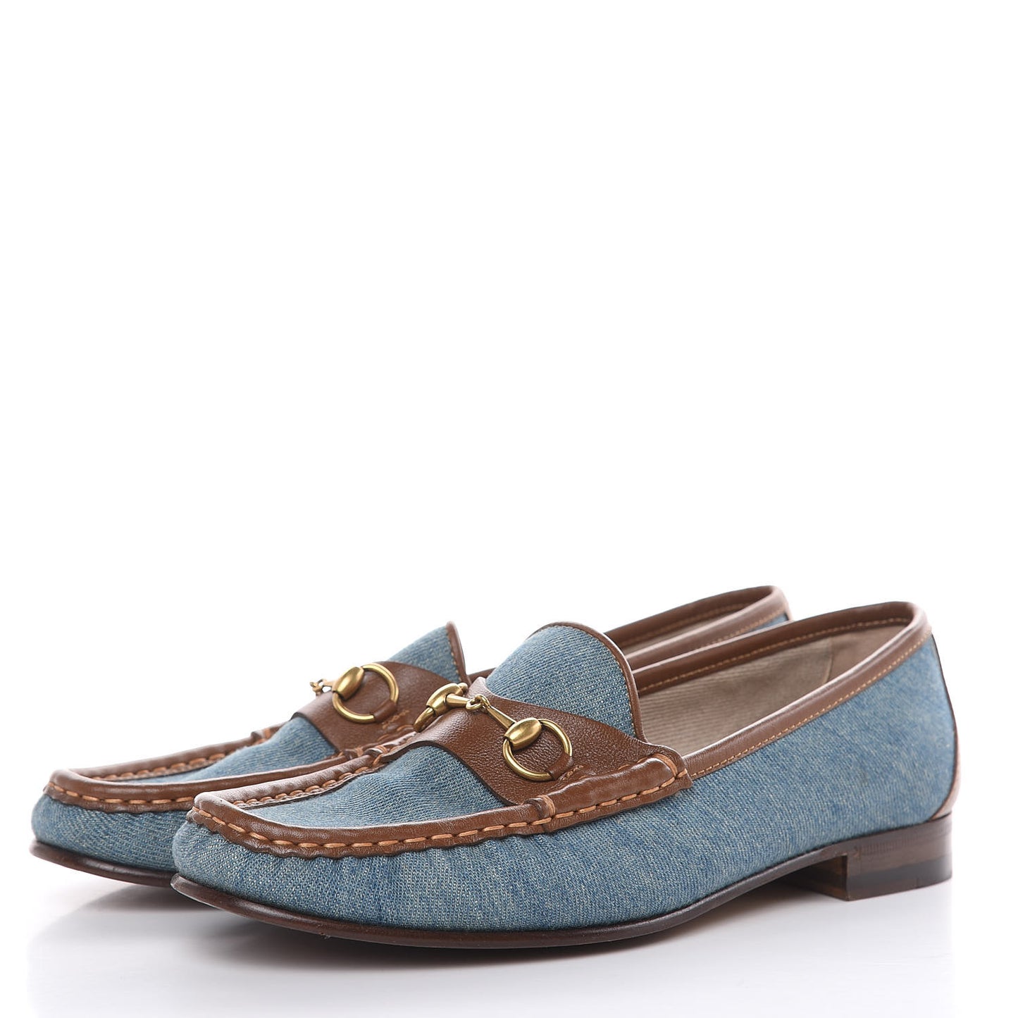 Denim Womens 1953 Horsebit Loafers 39 Brown Blue