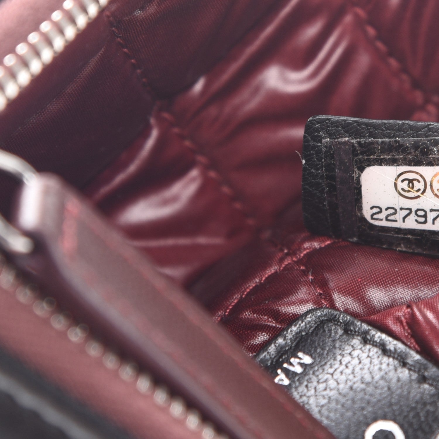 Chanel Lambskin Quilted Small Cosmetic Case Black 7 of 8