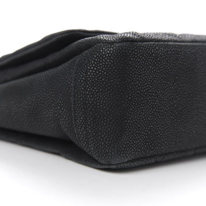 Chanel Iridescent Caviar Quilted Medium Lady Pearly Flap Black 13 of 16