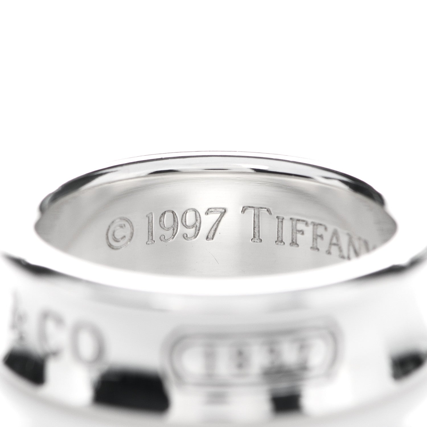 Tiffany Sterling Silver 1837 Band Ring 53 6.25 4 of 5
