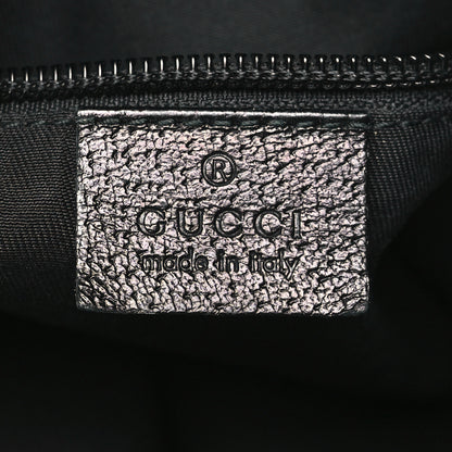 Gucci Monogram Web Medium Half Moon Hobo Black 6 of 10