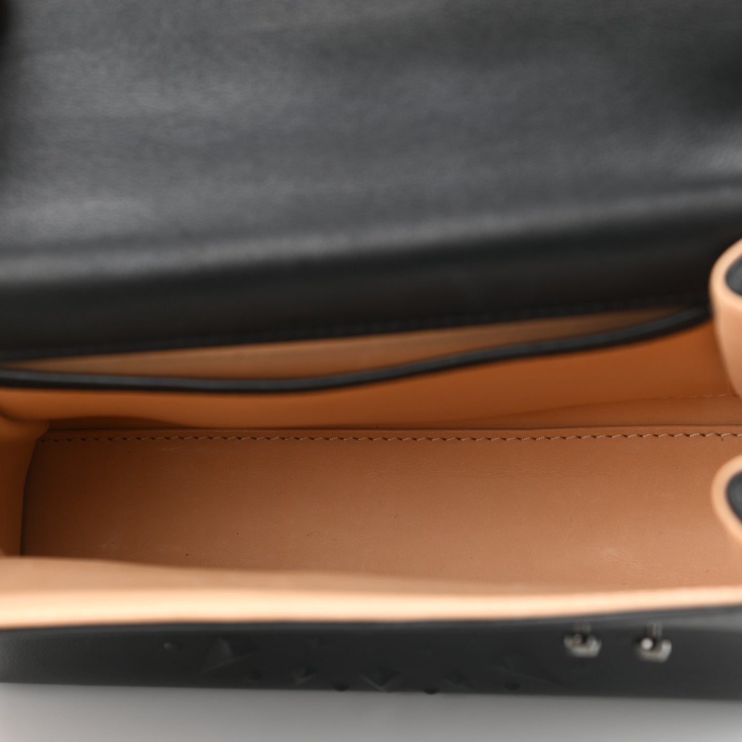 Calfskin Embossed Mini Tempete Satchel Black