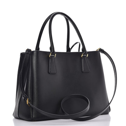 Prada Saffiano Lux Medium Tote Nero Black 4 of 11