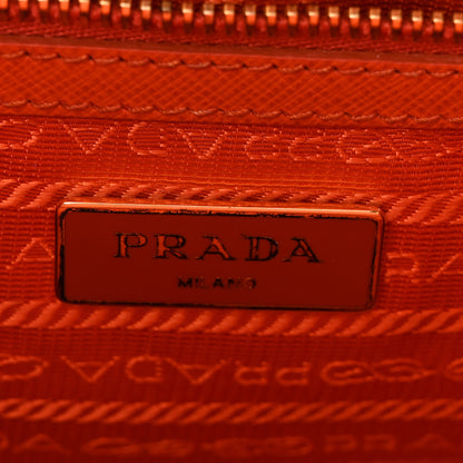 Prada Saffiano Lux Galleria Double Zip Tote Papaya 6 of 11