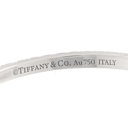 Tiffany 18K White Gold Diamond T Wire Pave Ring 54 6.75 4 of 5