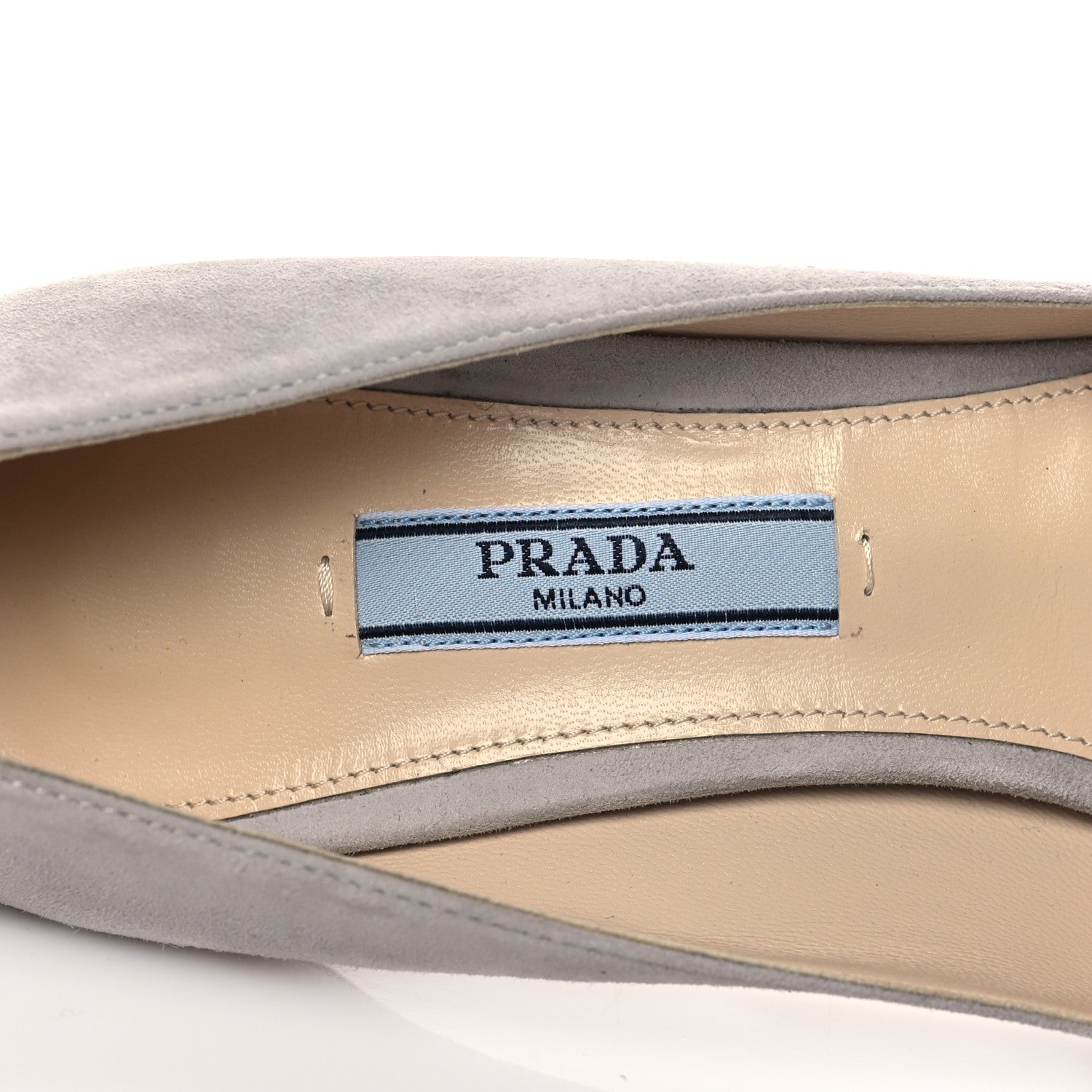 Prada Camoscio 85mm Pumps 36 Nube 7 of 8