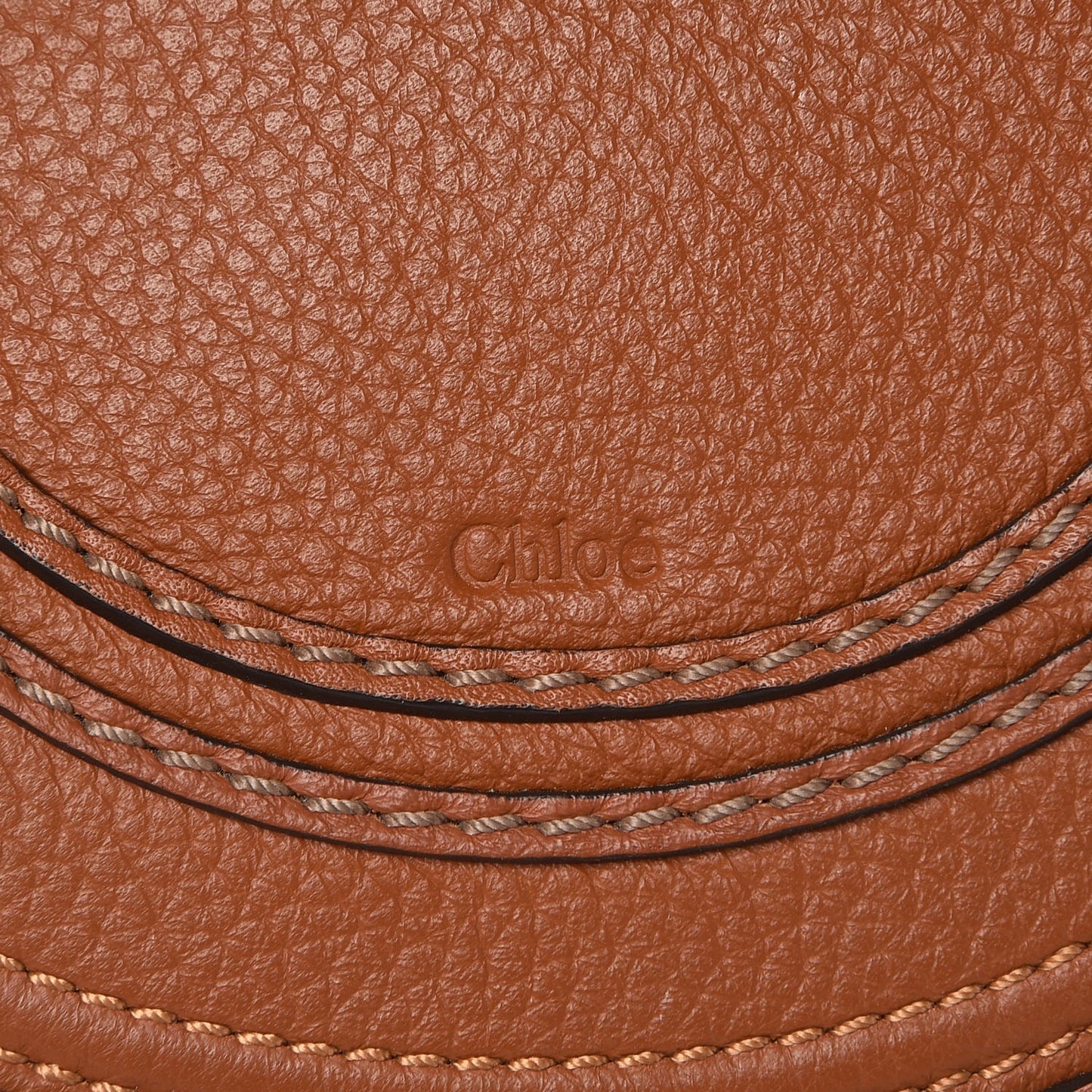 Calfskin Mini Marcie Round Crossbody Bag Tan