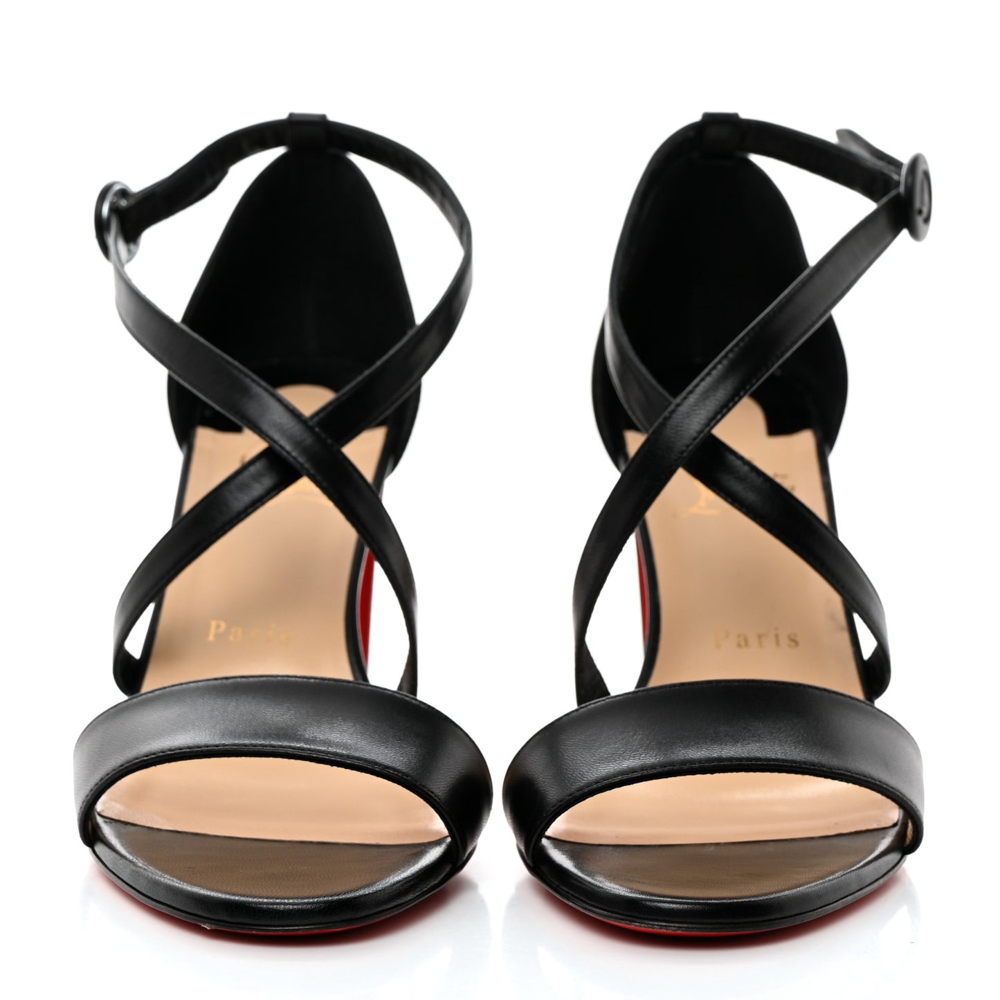 Nappa Loubi Bee Kid 85 Sandals 39 Black