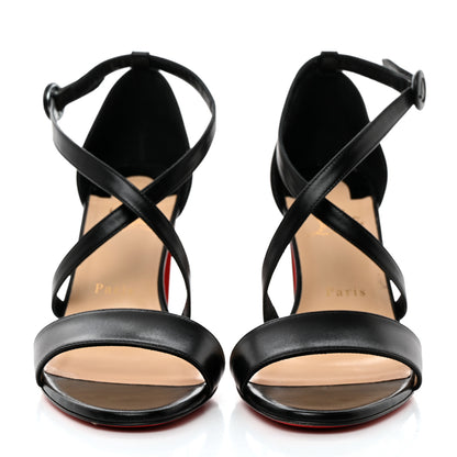Christian Louboutin Nappa Loubi Bee Kid 85 Sandals 39 Black 2 of 7