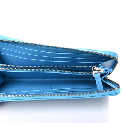 Bottega Veneta Nappa Intrecciato Zip Around Wallet Swimming Pool 5 of 6