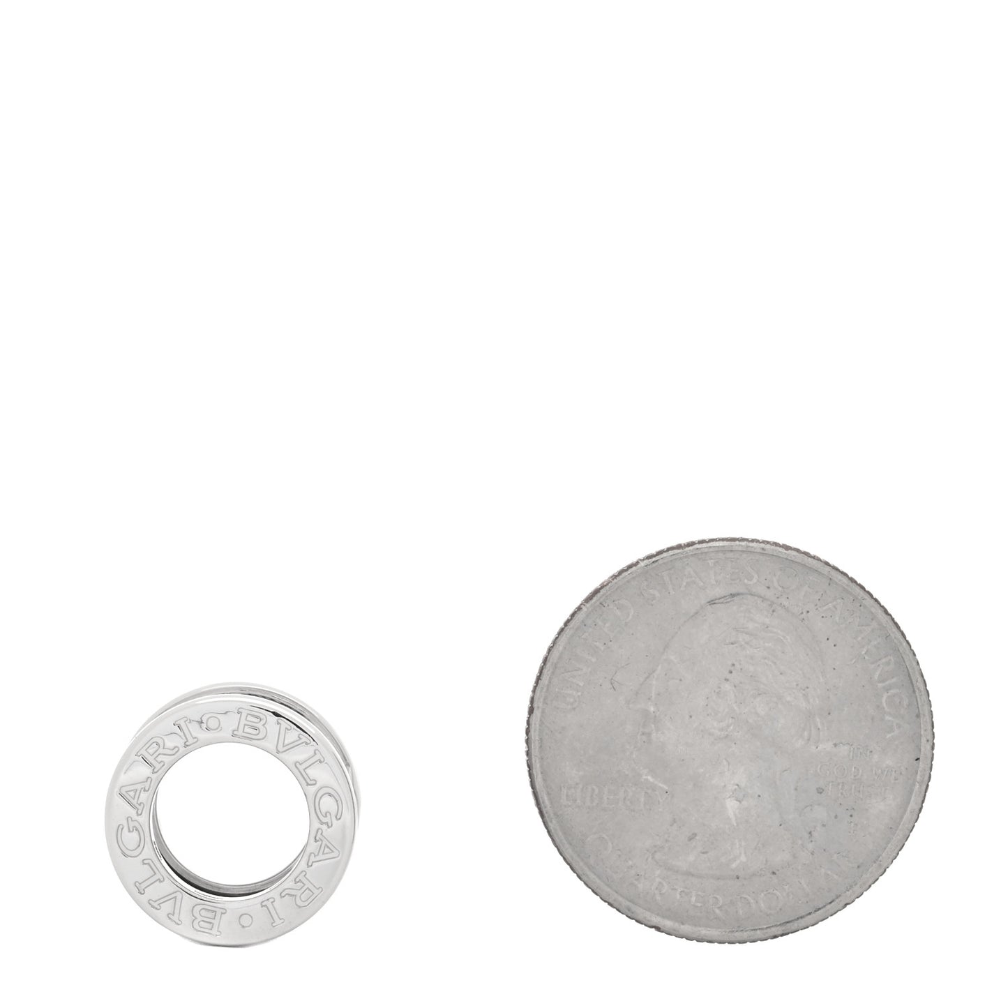 18K White Gold B.Zero1 Pendant