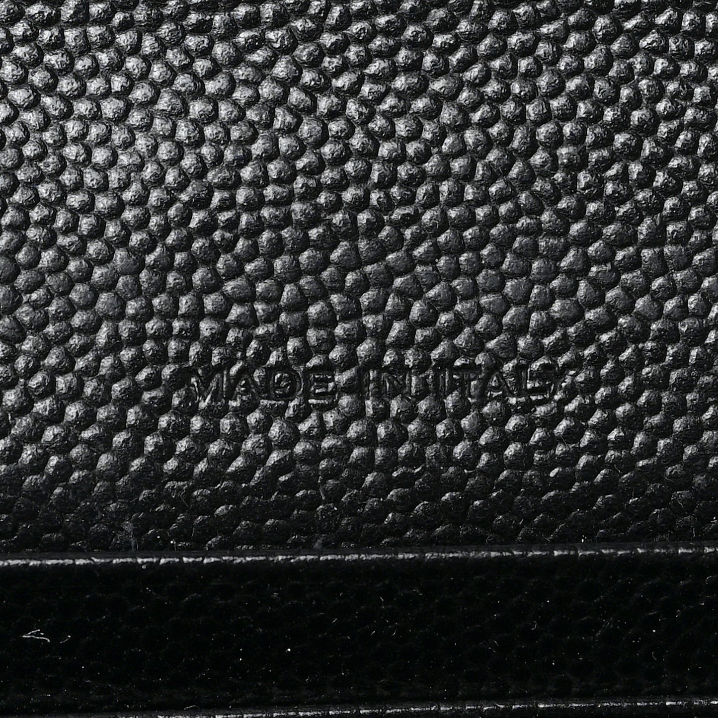 Grain De Poudre Matelasse Chevron Small Monogram Envelope Wallet Black