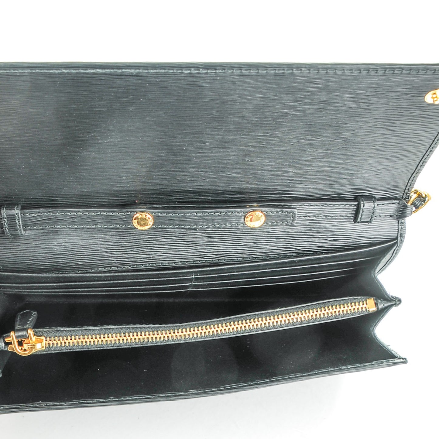 Vitello Move Oro Chain Wallet Nero Black