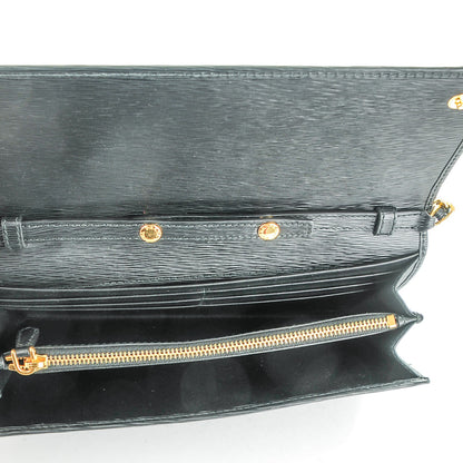 Prada Vitello Move Oro Chain Wallet Nero Black 5 of 7