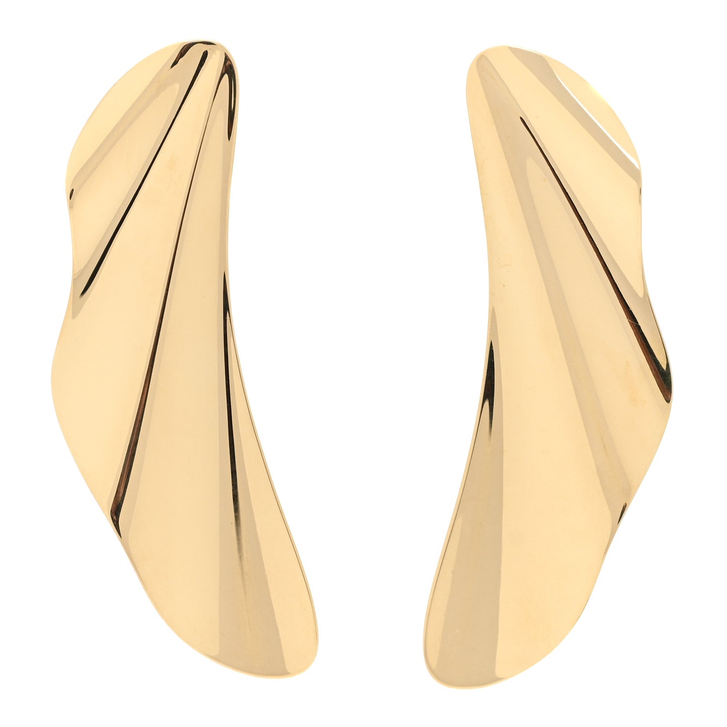 18K Yellow Gold Elsa Peretti Small High Tide Earrings