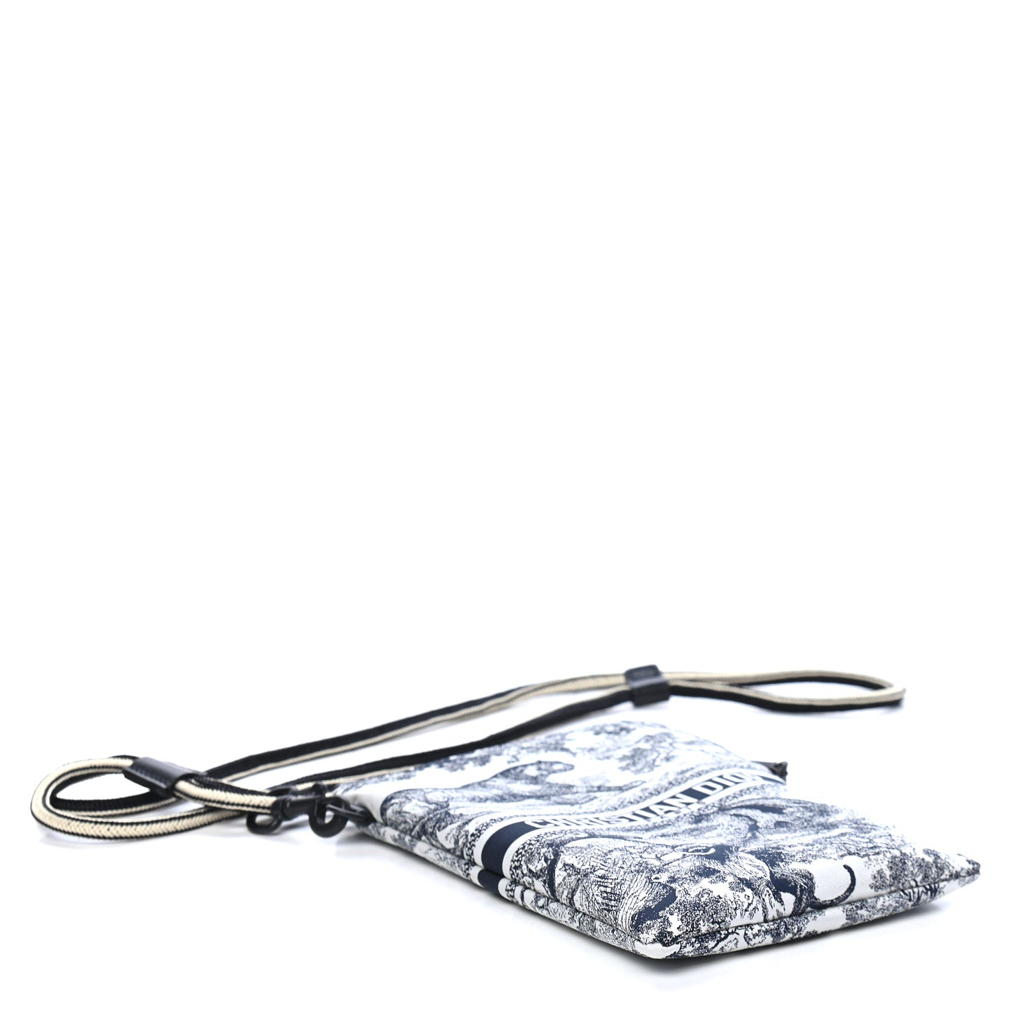 Christian Dior Technical Fabric Embroidered Toile De Jouy DiorTravel Multifunction Pouch Blue 4 of 9