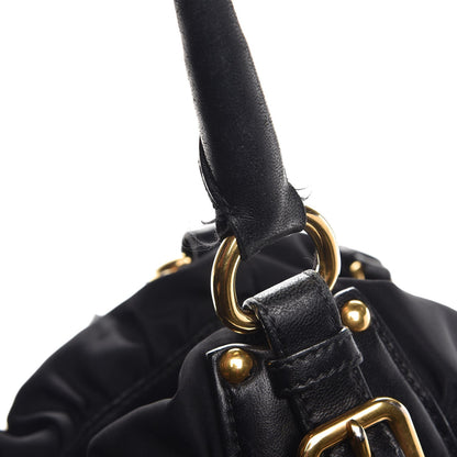 Prada Tessuto Nylon Jacquard Logo Tote Nero Black 14 of 19