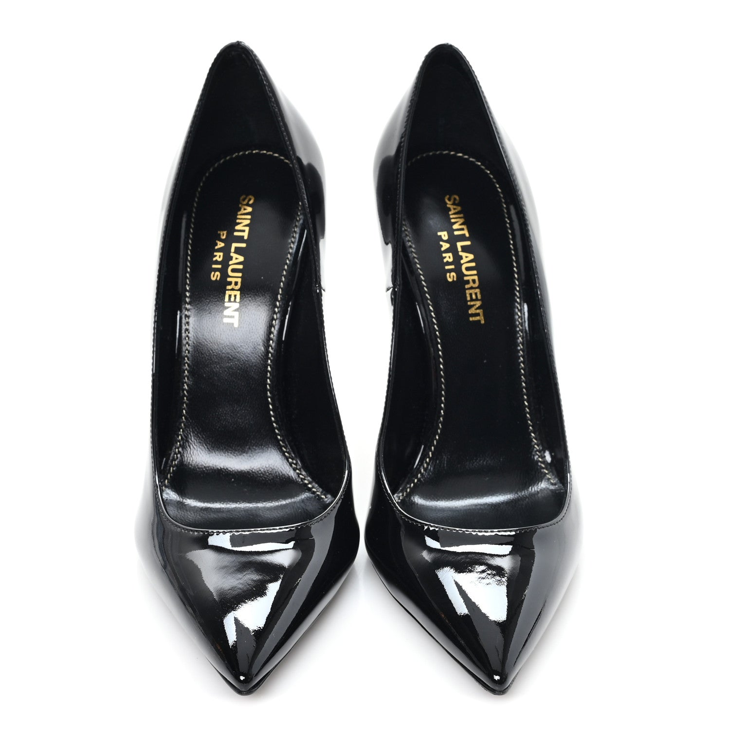 Saint Laurent Patent Calfskin Opyum 110 Pumps 36.5 Black 3 of 10