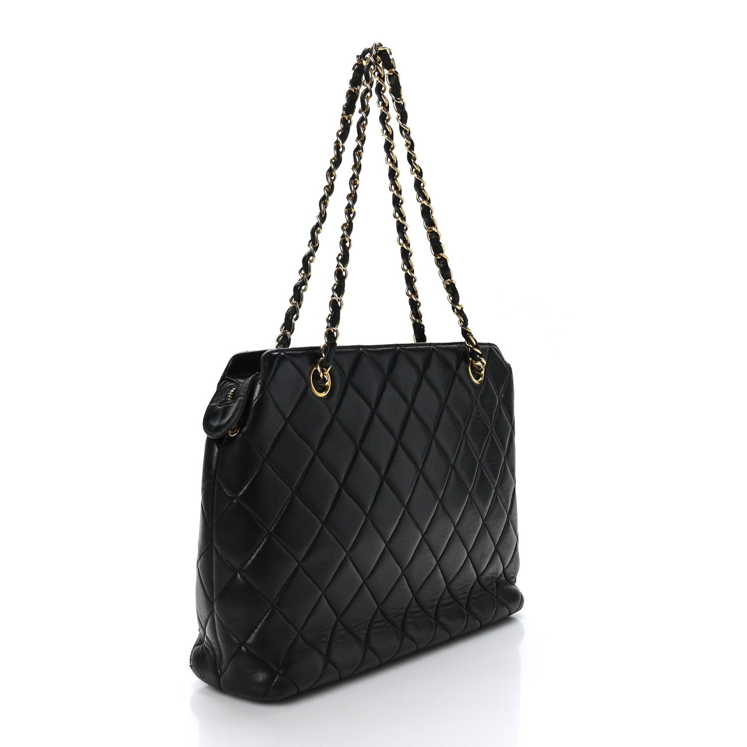 Chanel Lambskin Quilted Flap Shoulder Bag Black 3 of 8