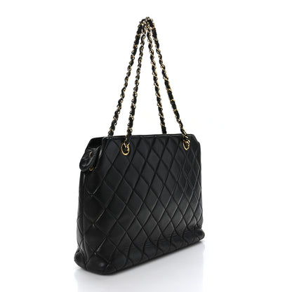 Chanel Lambskin Quilted Flap Shoulder Bag Black 3 of 8