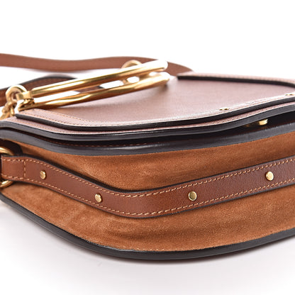 Chloe Calfskin Suede Small Nile Bracelet Bag Caramel 8 of 10