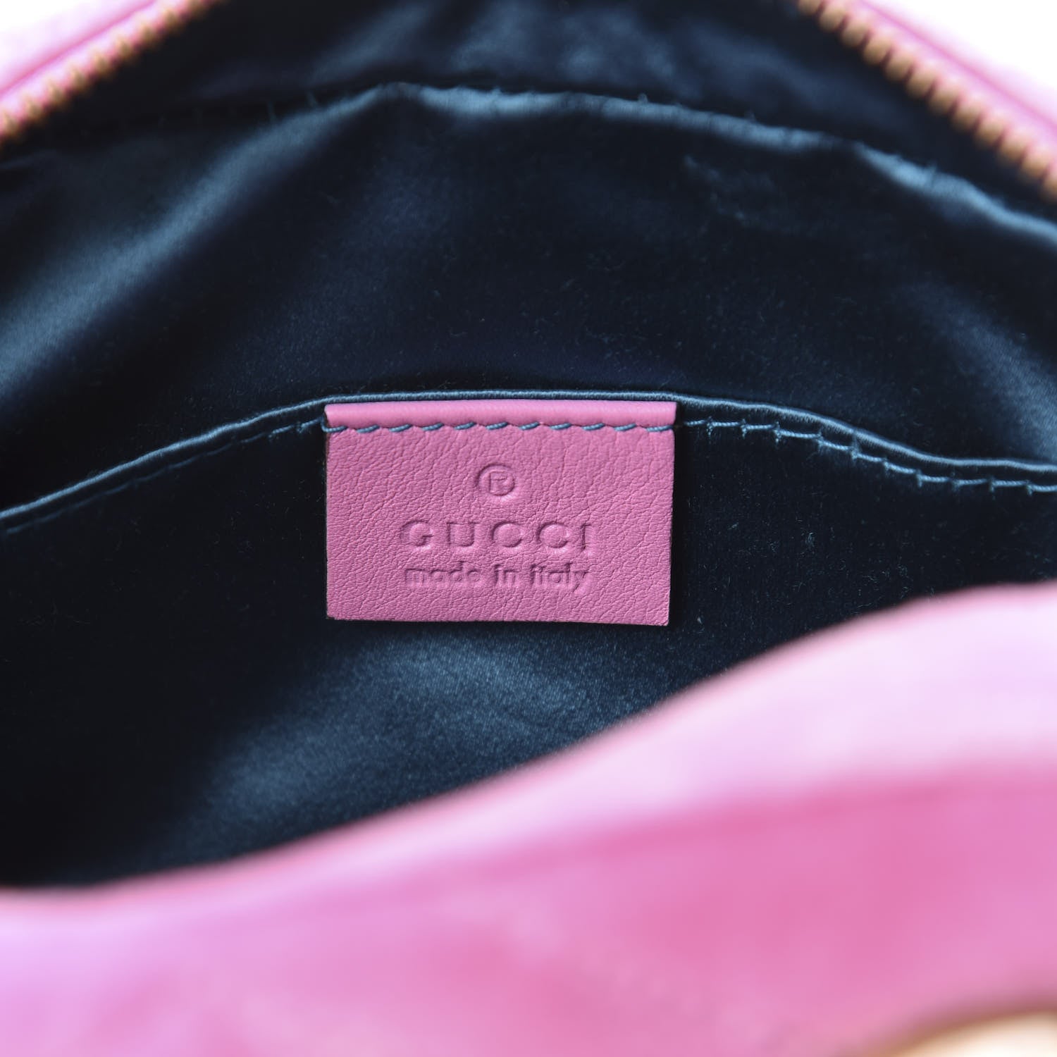 Gucci Velvet Matelasse Marquise Crystals Mini GG Marmont Chain Shoulder Bag Malva 8 of 10