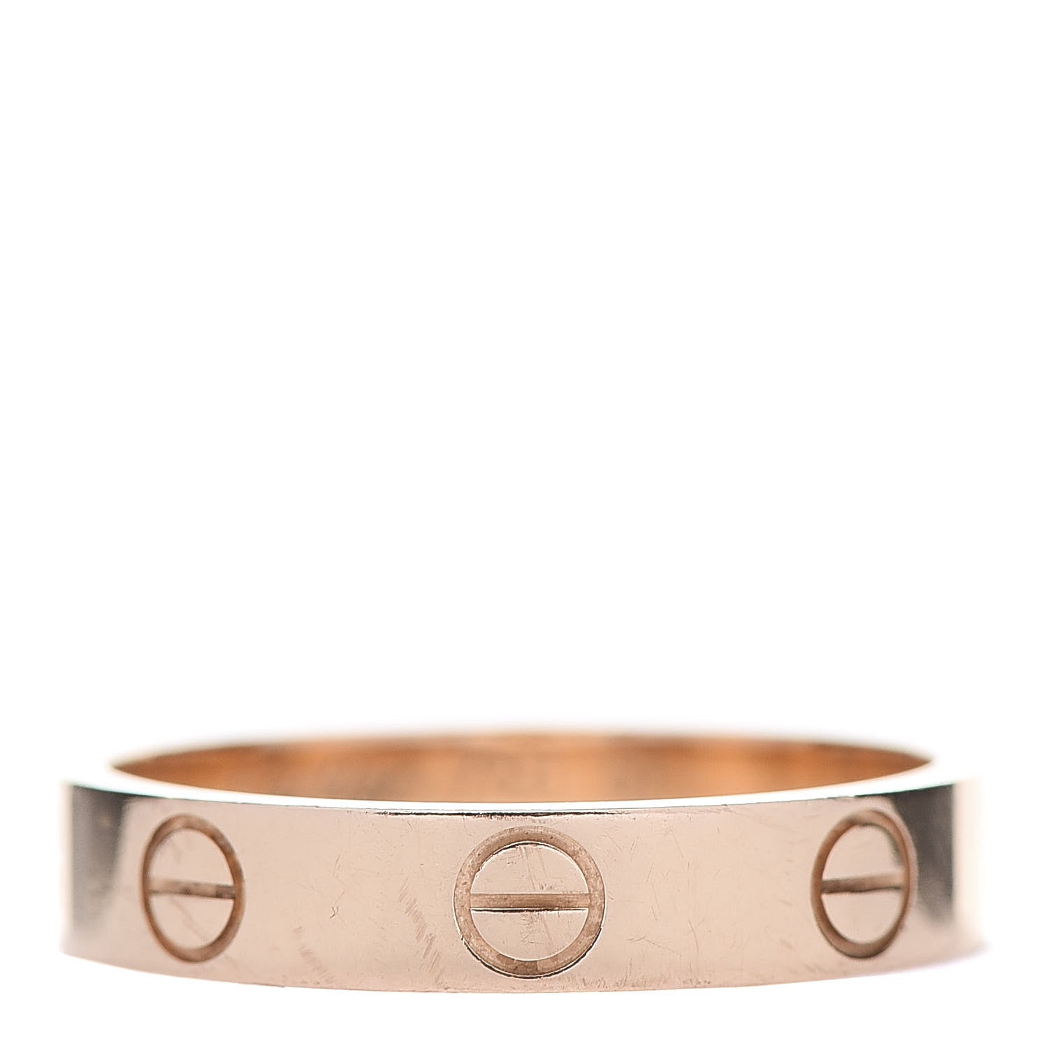 Cartier 18K Pink Gold 3.5mm LOVE Wedding Band Ring 51 5.75 1 of 5