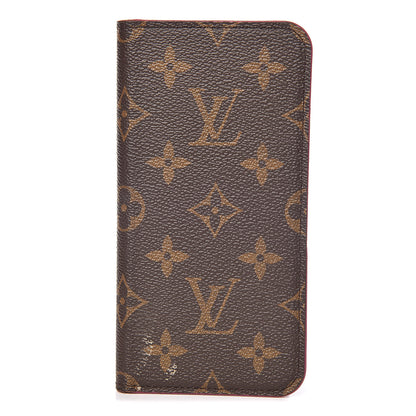 Louis Vuitton Monogram iPhone XS Max Folio Case Rose Pop 1 of 12