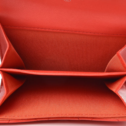 Chanel Lambskin Quilted Card Holder Red 5 of 17