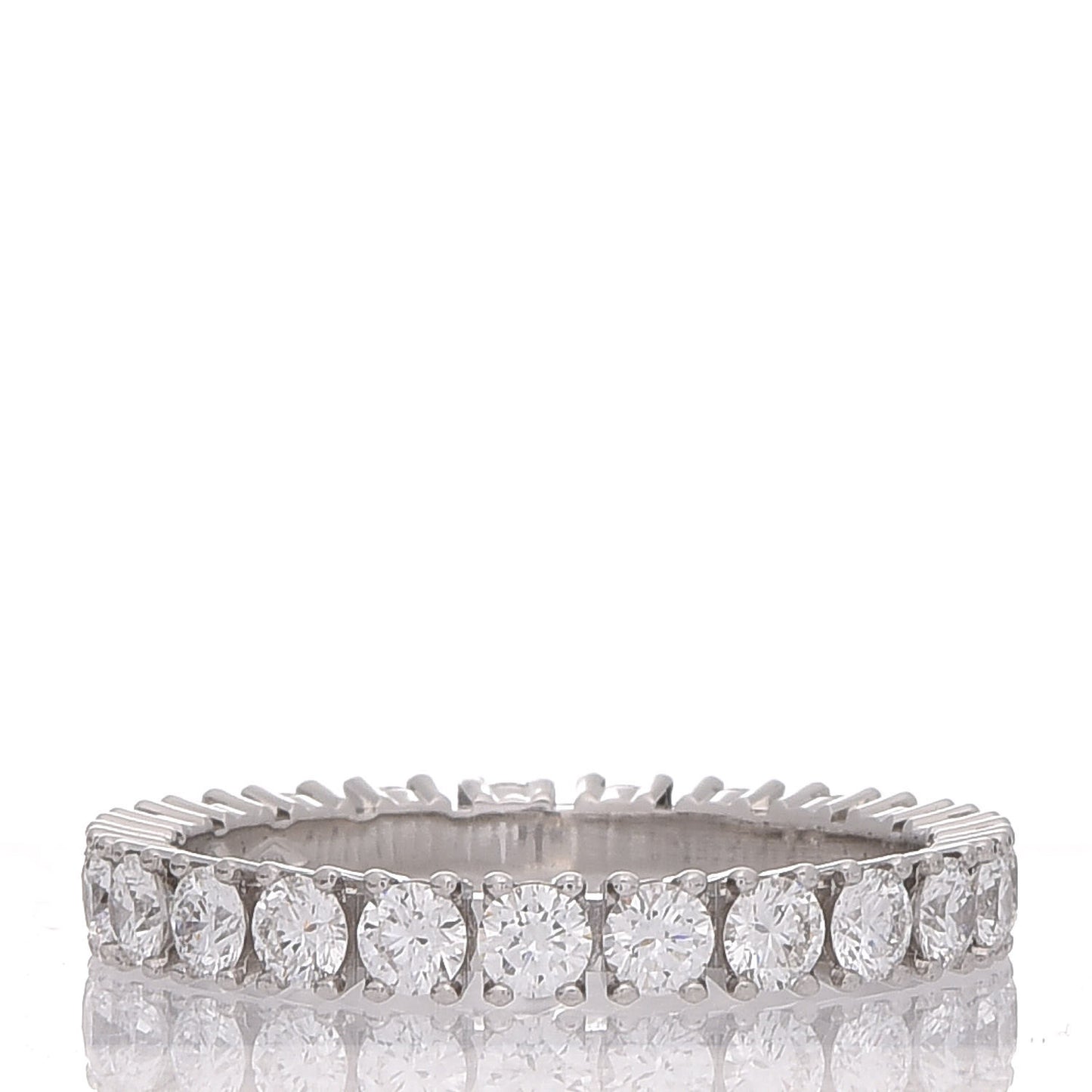 Platinum Diamond 1.58ct Eternity Ring 56 7.25