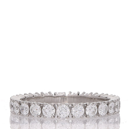 Cartier Platinum Diamond 1.58ct Eternity Ring 56 7.25 3 of 9
