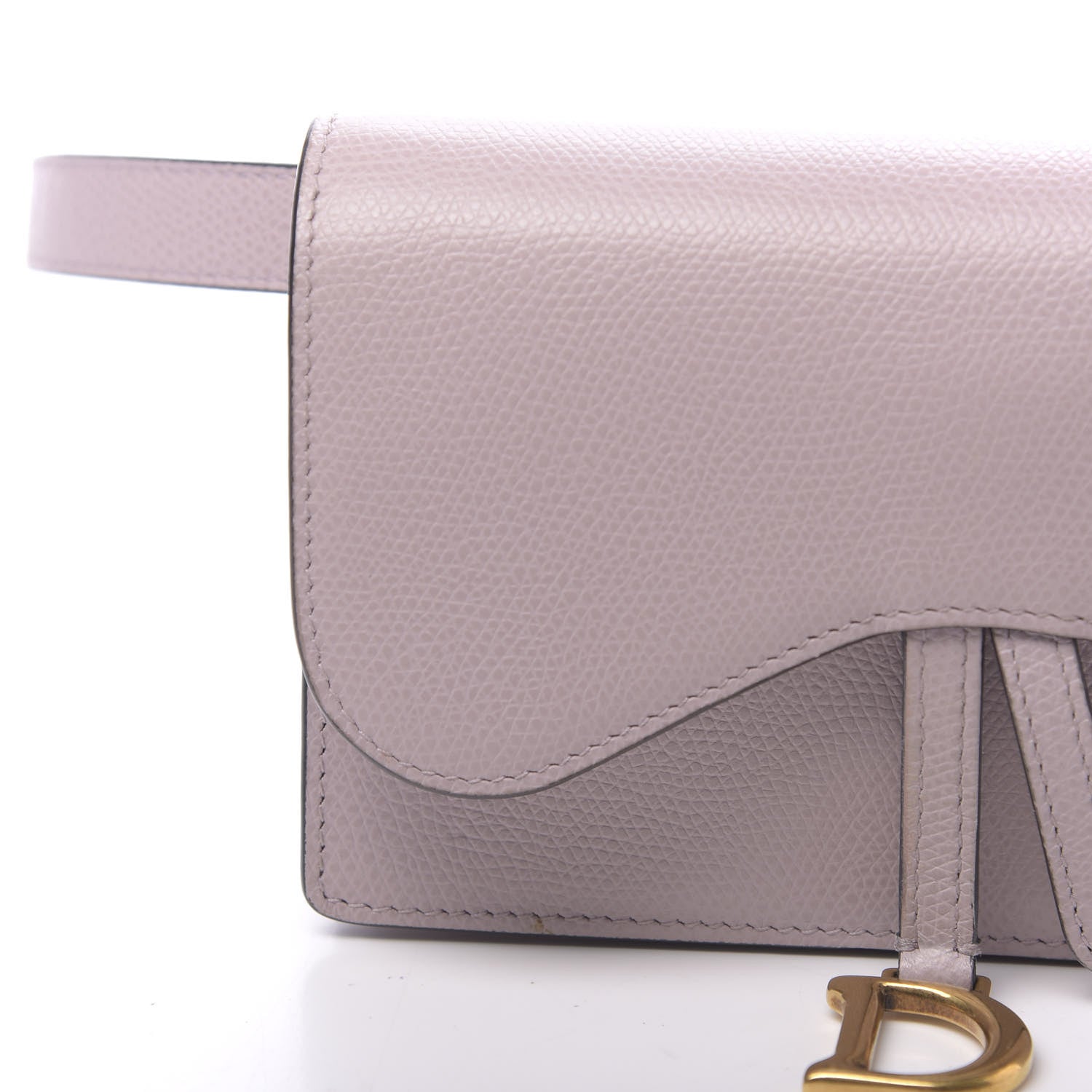Christian Dior Grained Calfskin Saddle Belt Bag Light Purple 12 of 13
