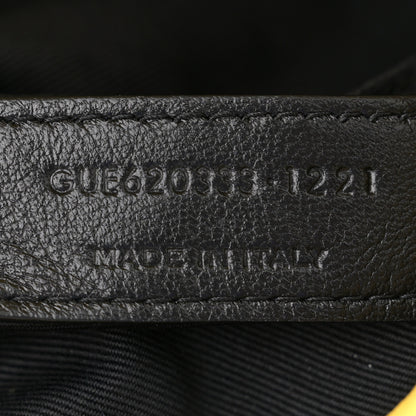 Saint Laurent Canvas Quilted Toy Loulou Puffer Monogram Chain Satchel Jaune Citron 7 of 11